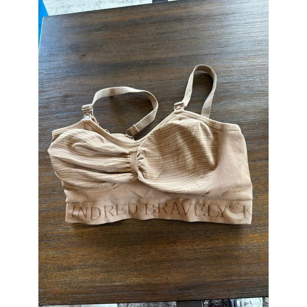 Kindred Bravely Sublime Hands Free Pumping & Nursing Bra Medium Petit Beige Nude